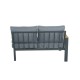 Ensemble salon de jardin design aluminium bois- Gris - intérieur/extérieur - DOMA