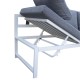 Salon modulable relevable de jardin en aluminium design convertible- Gris Noir- TORINO