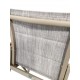 Table de jardin extensible aluminium gris 160/240cm + 8 fauteuils empilables textilène - ALMA