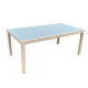 Table de jardin extensible aluminium anthracite 180/240cm + 8 fauteuils empilables textilène - ANIA