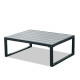 Salon de jardin design aluminium et polywood 5 Places couleur gris - VINCENNES