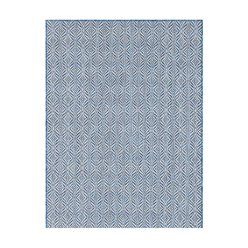 Tapis extérieur - 70x140cm - Bleu - 100% polypropylène - 192 000pts/m2 - MONACO