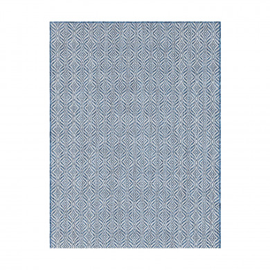 Tapis extérieur - 120x160cm - Bleu - 100% polypropylène - 192 000pts/m2 - MONACO