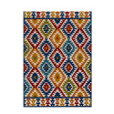 Tapis extérieur - 120x160cm - Multicolor - 100% polypropylène résistant aux UV - Motifs en relief
