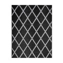 Tapis d'extérieur en plastique tressé - 180x280cm - Noir - Réversible - 100% polypropylène - 400gr / m2 - TUNIS