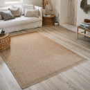 Tapis extérieur - 160x230cm - naturel - 100% polypropylène résistant aux UV - 1400 gr/m²