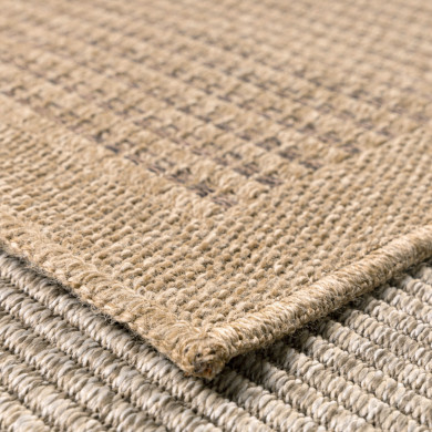Tapis extérieur - 60x90cm - naturel - 100% polypropylène résistant aux UV - 1400 gr/m²