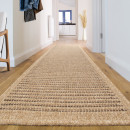 Tapis extérieur - 80x300cm - naturel - 100% polypropylène résistant aux UV - 1400 gr/m²