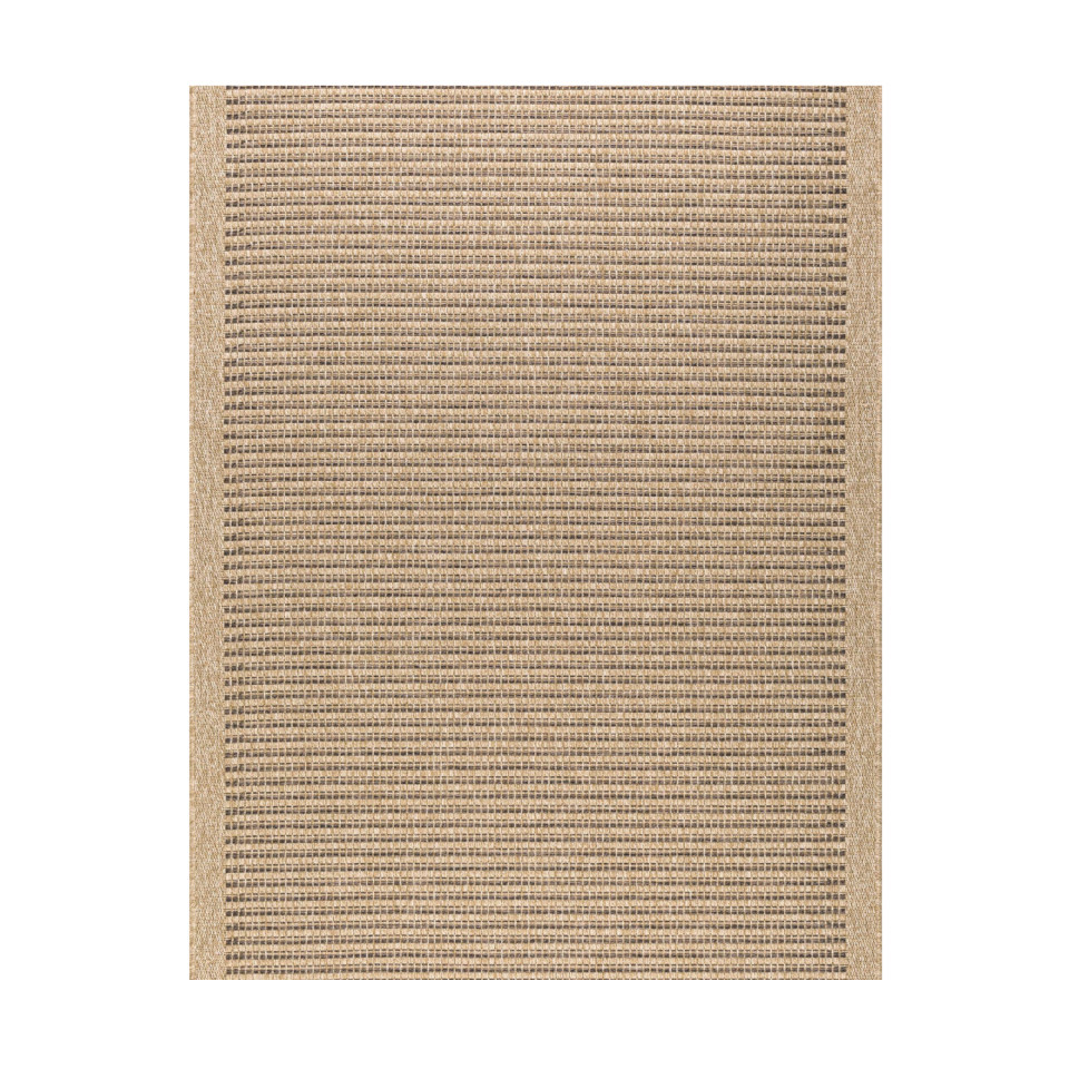 Tapis extérieur - 200x290cm - naturel - 100% polypropylène résistant aux UV - 1400 gr/m²
