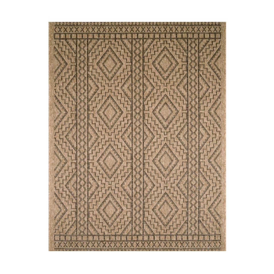 Tapis extérieur - 160x230cm - naturel - 100% polypropylène résistant aux UV - 1400 gr/m²