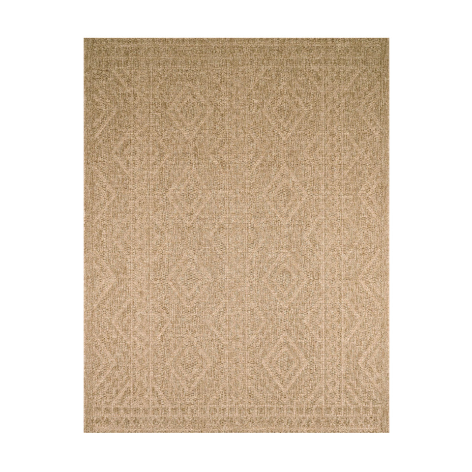 Tapis extérieur - 80x150cm - naturel - 100% polypropylène résistant aux UV - 1400 gr/m²
