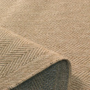 Tapis extérieur - 60x180cm - naturel - 100% polypropylène résistant aux UV - 1400 gr/m²