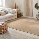 Tapis extérieur - 200x290cm - naturel - 100% polypropylène résistant aux UV - 1400 gr/m²