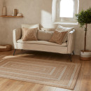 Tapis extérieur - 160x230cm - naturel - 100% polypropylène résistant aux UV - 1400 gr/m²