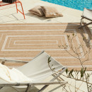 Tapis extérieur - 160x230cm - naturel - 100% polypropylène résistant aux UV - 1400 gr/m²