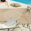 Tapis extérieur - 160x230cm - naturel - 100% polypropylène résistant aux UV - 1400 gr/m²