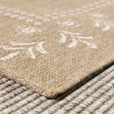 Tapis extérieur - 160x230cm - naturel - 100% polypropylène résistant aux UV - 1400 gr/m²
