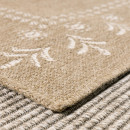 Tapis extérieur - 200x290cm - naturel - 100% polypropylène résistant aux UV - 1400 gr/m²