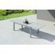HARA XXL - Table de jardin extensible aluminium - 200/320cm - 12 places - Argentée
