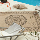 Tapis extérieur - 120x170cm - naturel - 100% polypropylène résistant aux UV - 1400 gr/m²
