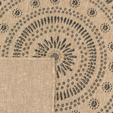 Tapis extérieur - 200x290cm - naturel - 100% polypropylène résistant aux UV - 1400 gr/m²