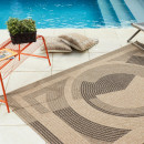 Tapis extérieur - 160x230cm - naturel - 100% polypropylène résistant aux UV - 1400 gr/m²