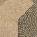 Tapis extérieur - 200x290cm - naturel - 100% polypropylène résistant aux UV - 1400 gr/m²