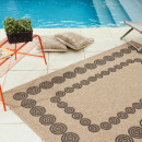 Tapis extérieur - 80x150cm - naturel - 100% polypropylène résistant aux UV - 1400 gr/m²