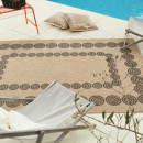 Tapis extérieur - 80x150cm - naturel - 100% polypropylène résistant aux UV - 1400 gr/m²