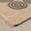 Tapis extérieur - 80x150cm - naturel - 100% polypropylène résistant aux UV - 1400 gr/m²