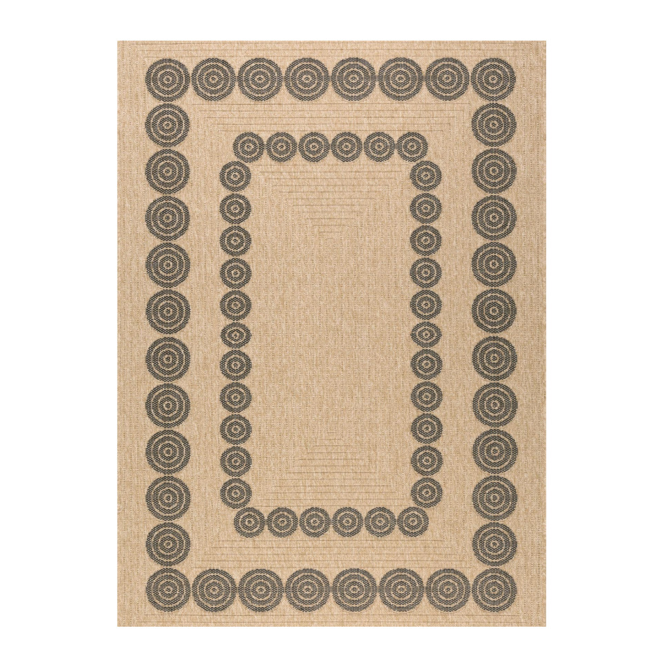 Tapis extérieur - 80x300cm - naturel - 100% polypropylène résistant aux UV - 1400 gr/m²