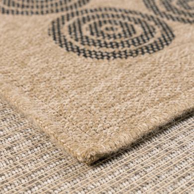 Tapis extérieur - 80x300cm - naturel - 100% polypropylène résistant aux UV - 1400 gr/m²