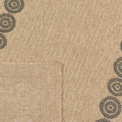 Tapis extérieur - 160x230cm - naturel - 100% polypropylène résistant aux UV - 1400 gr/m²