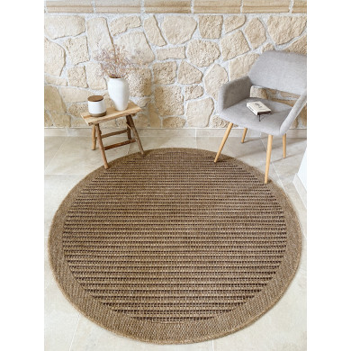 Tapis extérieur rond -...