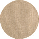 Tapis extérieur rond - 80cm - naturel - 100% polypropylène résistant aux UV - 1400 gr/m²
