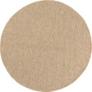 Tapis extérieur rond - 80cm - naturel - 100% polypropylène résistant aux UV - 1400 gr/m²