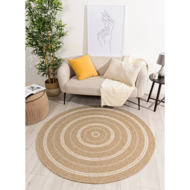 Tapis extérieur rond -...