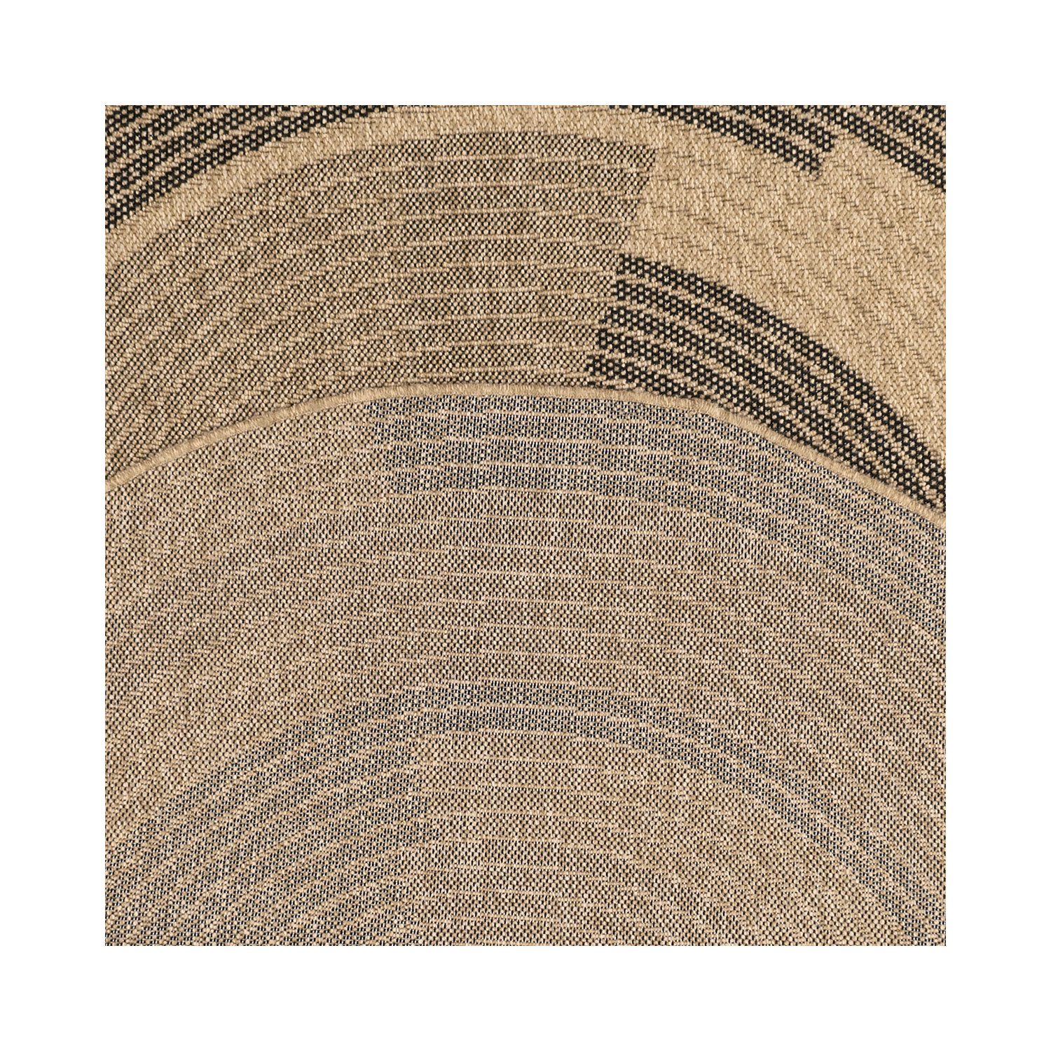 Découvrez Tapis rond d'intérieur et d'extérieur Bronco Terracotta en