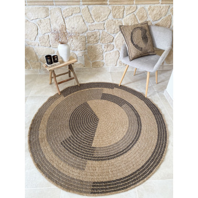 Tapis extérieur rond -...