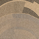 Tapis extérieur rond - 160cm - naturel - 100% polypropylène résistant aux UV - 1400 gr/m²