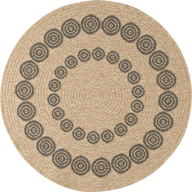 Tapis extérieur rond -...