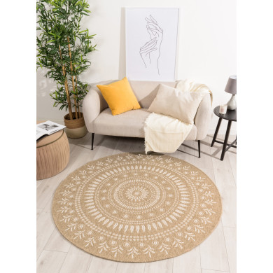 Tapis extérieur rond -...