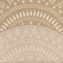 Tapis extérieur rond - 120cm - naturel - 100% polypropylène résistant aux UV - 1400 gr/m²