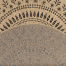 Tapis extérieur rond - 160cm - naturel - 100% polypropylène résistant aux UV - 1400 gr/m²