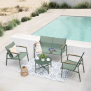 Salon de Jardin Camille - Ensemble de 4 places - Vert -  Avril Paris