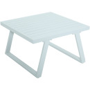 Salon de jardin fonctionnel modulable en aluminium design - blanc vert