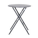 Table et chaises pliantes bistrot balcon terrasse - 2 places - Anthracite