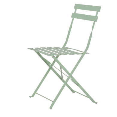 Table et chaises pliantes bistrot balcon terrasse- 2 places - Vert