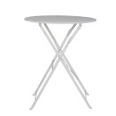 Table et chaises pliantes bistrot balcon terrasse- 2 places - Blanc
