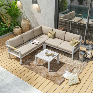 Salon de jardin d'angle...